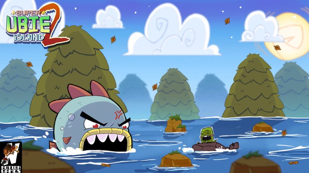 Super Ubie Island Um jogo de plataforma 2D com visual colorido e jogabilidade inspirada em clássicos como Super Mario e Donkey Kong Country.